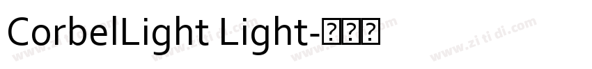 CorbelLight Light字体转换